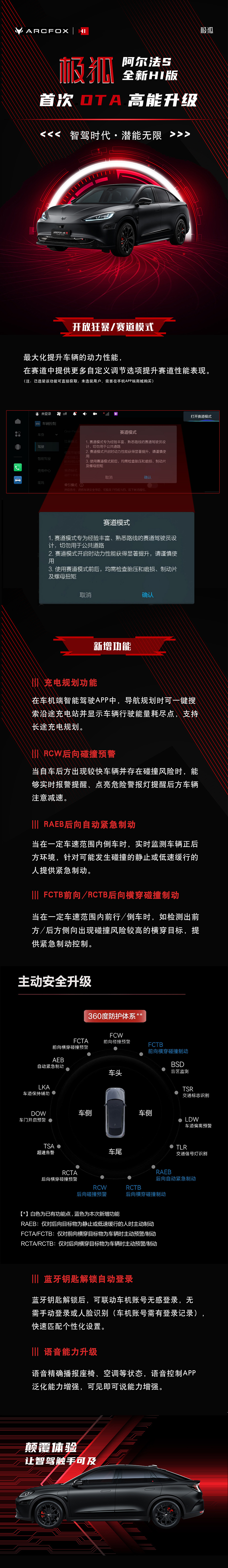 极狐阿尔法 S 全新 HI 版首次 OTA 升级：开放狂暴 / 赛道模式，支持蓝牙钥匙解锁自动登录