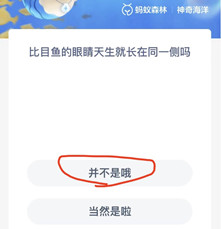《支付宝》2022.10.28神奇海洋科普问答答案