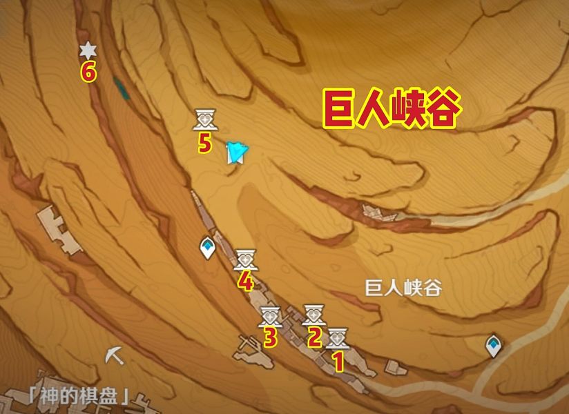 原神巨人峡谷圣章石攻略