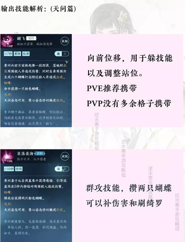 逆水寒手游素问技能搭配攻略