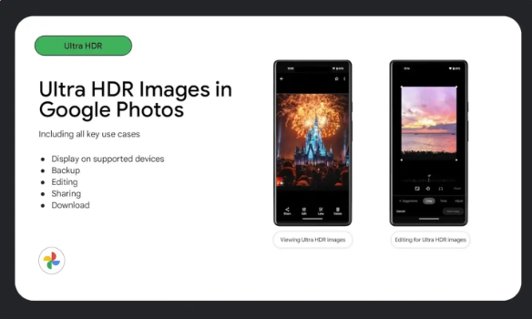 谷歌Google Photos成首个支持者！安卓 14 引领Ultra HDR照片革命