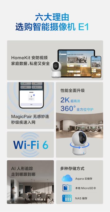 安全无界，智能相伴！Aqara智能摄像机E1全新上市