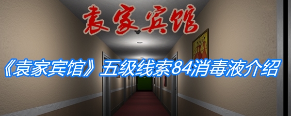 《孙美琪疑案：袁家宾馆》五级线索84消毒液位置介绍